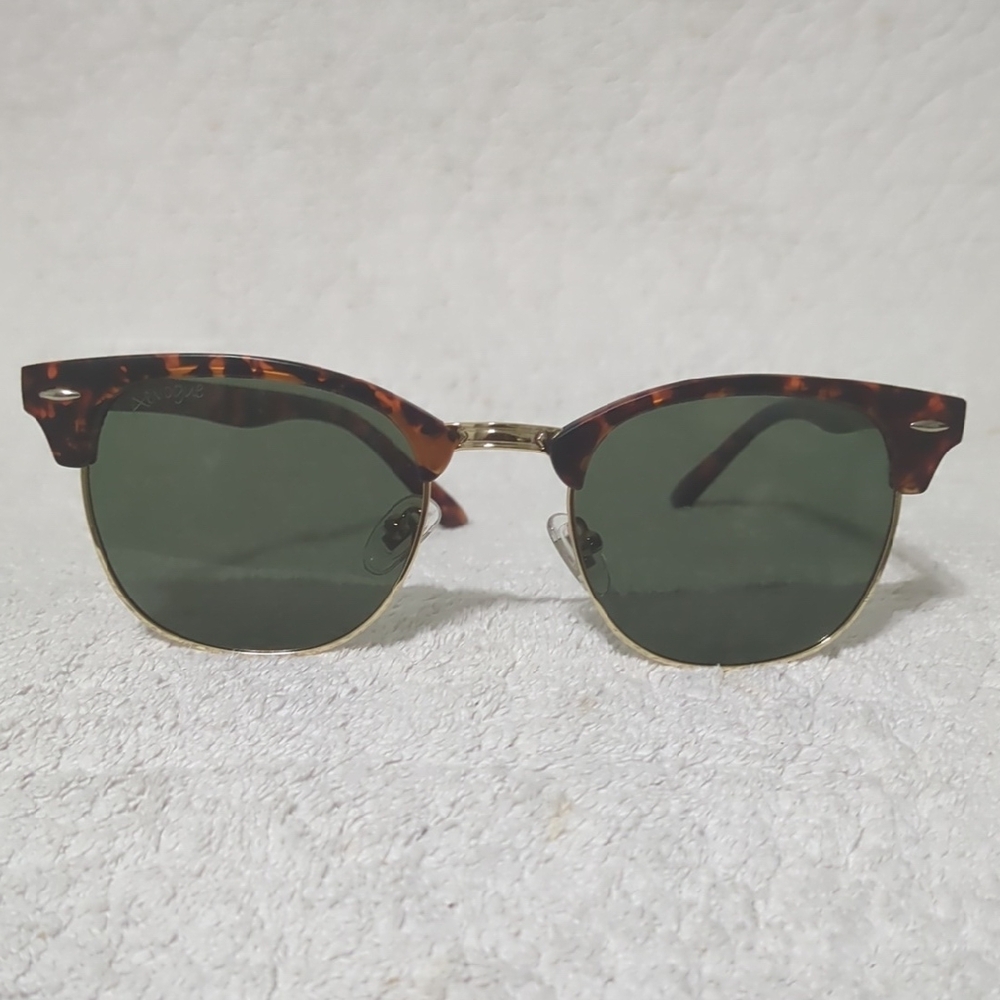 Tortoise Shell Sunglasses with Dark Lenses